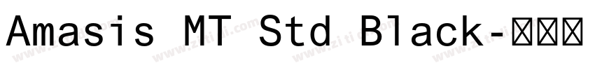Amasis MT Std Black字体转换